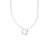 Open Circle Necklace (Silver)