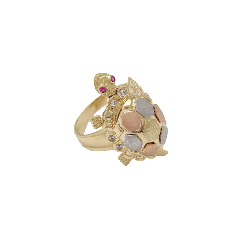 Diamond Turtle Ring 1/20 carat tw Sterling Silver & 10K Rose Gold | Kay