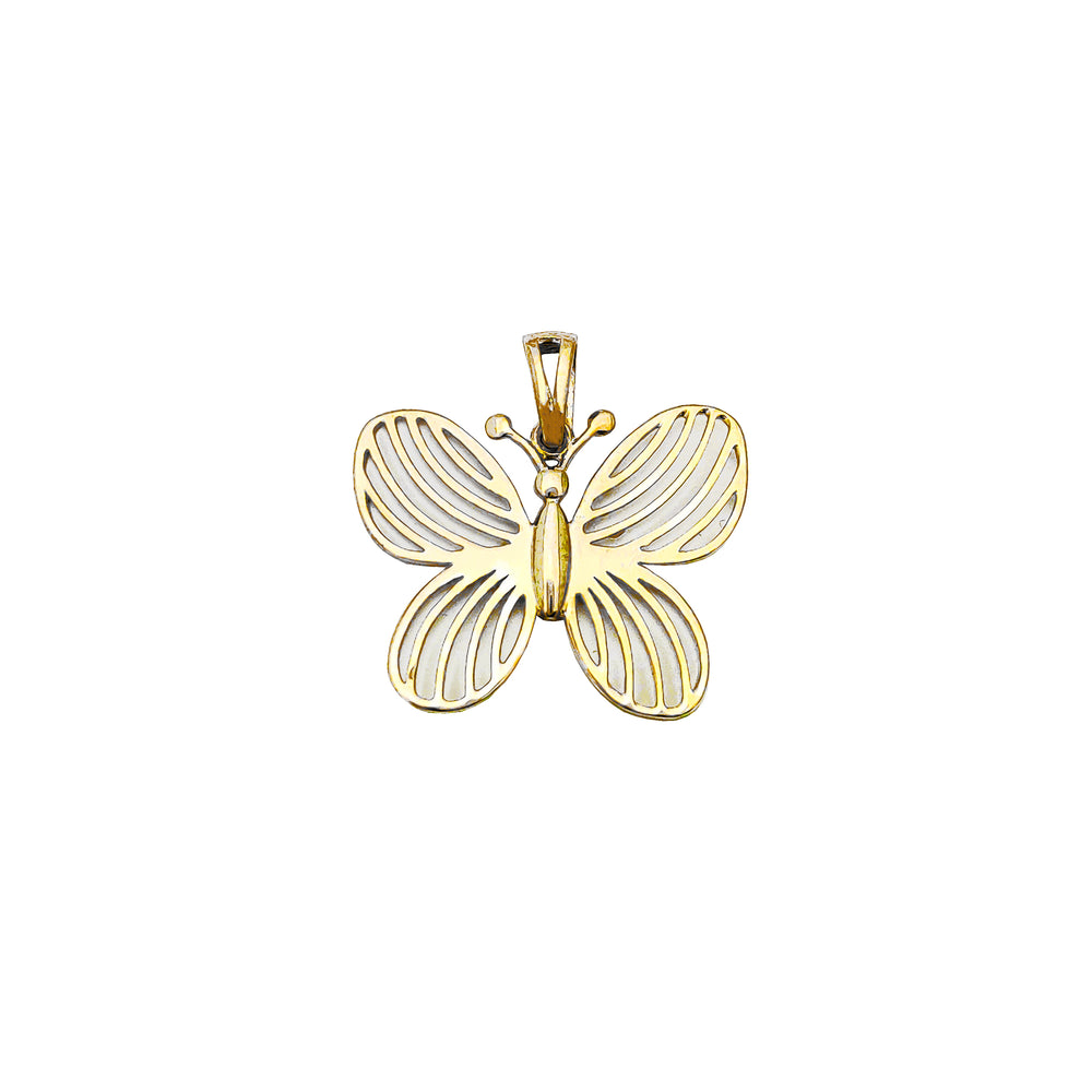 Outline Butterfly Pendant (14K) Popular Jewelry New York