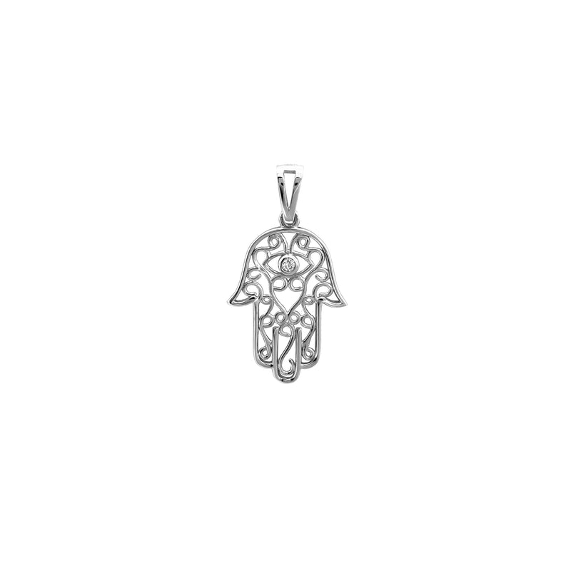 Outline Hamsa Hand Pendant (14K) Popular Jewelry New York