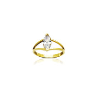 Gilaraw ang Marquise CZ Ring (14K) Popular Jewelry Bag-ong York