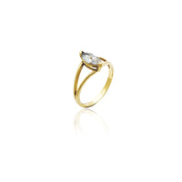 Gilaraw ang Marquise CZ Ring (14K) Popular Jewelry Bag-ong York