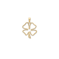 Outlined Four-Clover Pendant (14K) Popular Jewelry New York