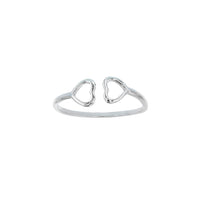 Outlined Heart Ring (Silver) Popular Jewelry New York