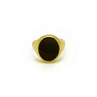 Oval Black Onyx Ring (14K) Popular Jewelry New York