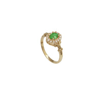 Oval CZ Ring (14K)