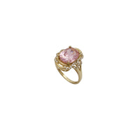 Oval Gemstone CZ Lady Ring 2 (14K)