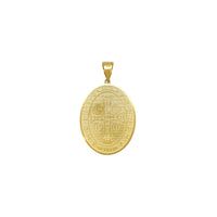 M Size Oval Saint Benedict Medallion Pendant (14K) Popular Jewelry New York