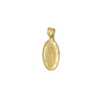 Oval Saint Christopher Protect Us Medallion Pendant (14K)