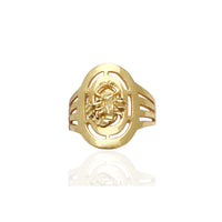 Oval Frame Scorpion Ring (14K)