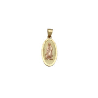 Oval Luminous Virgin Mary Pendant (14K)