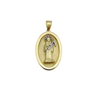 Oval Santa Muerte Medalyon Kulon (14K) Popular Jewelry New York