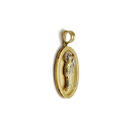 Oval Santa Muerte Medalyon Kulon (14K) Popular Jewelry New York
