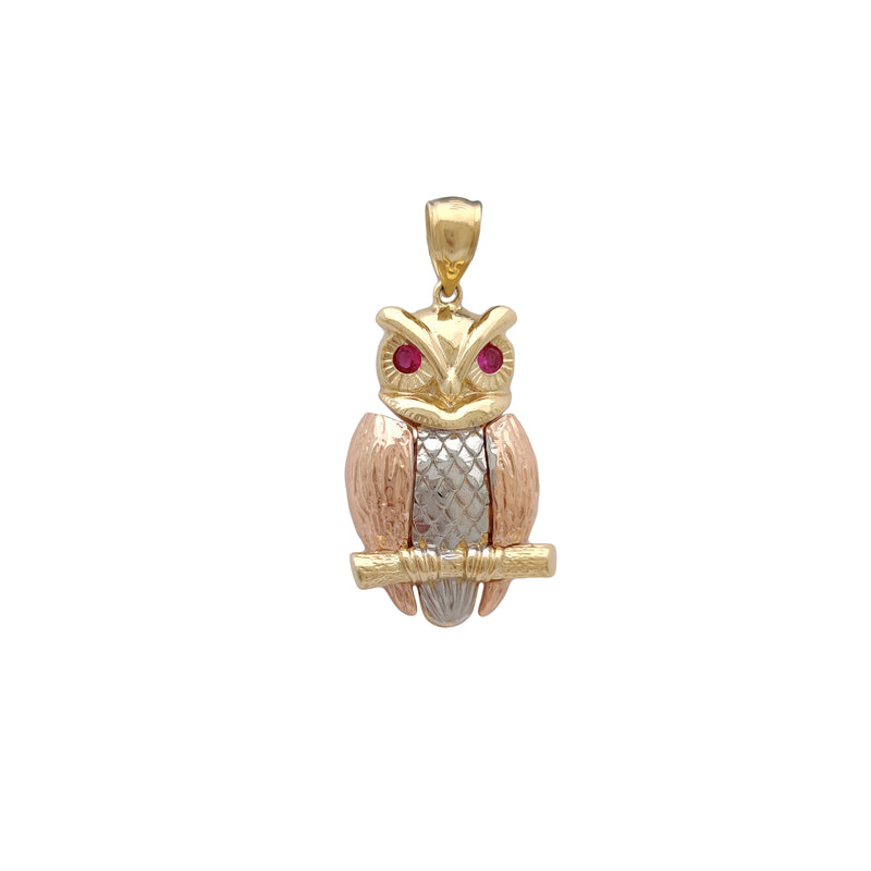 Owl CZ Pendant (14K) Popular Jewelry New York