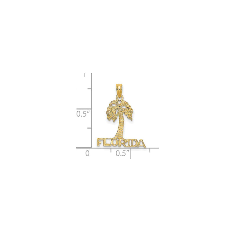 Florida Palm Tree Pendant (14K)
