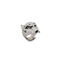 Iced Out Panther Ring (Silver)
