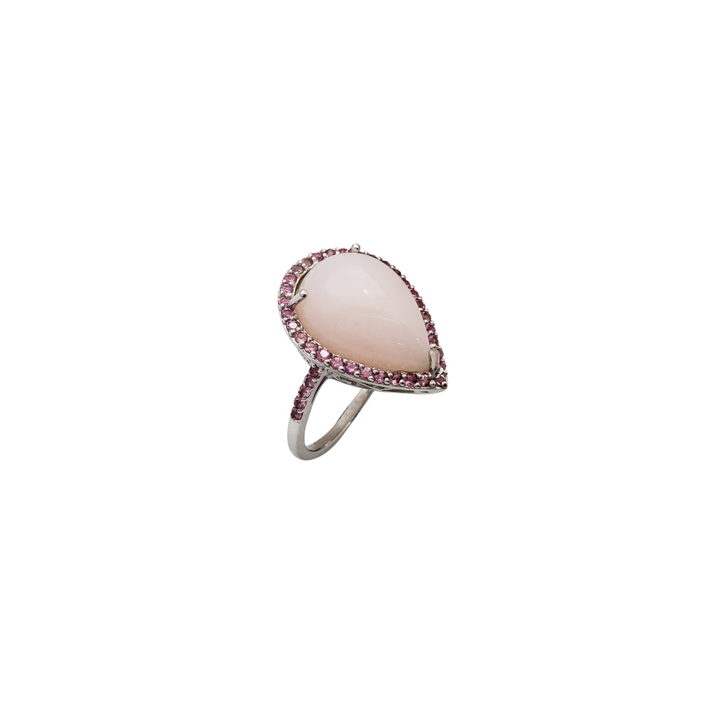 Teardrop Design Ring (Silver)