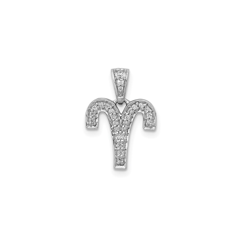 Diamond Aries Zodiac Sign Pendant (14K)