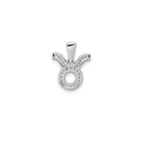 Diamond Taurus Zodiac Sign Pendant (14K)