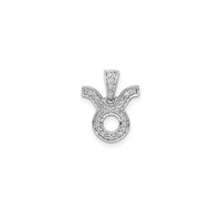 Diamond Taurus Zodiac Sign Pendant (14K)