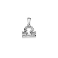 Diamond Libra Zodiac Sign Pendant (14K)