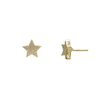 Diamond Pace Star Stud Earrings (14K)