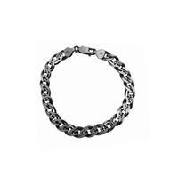 Antique Finish Double-Link Bracelet (Silver)