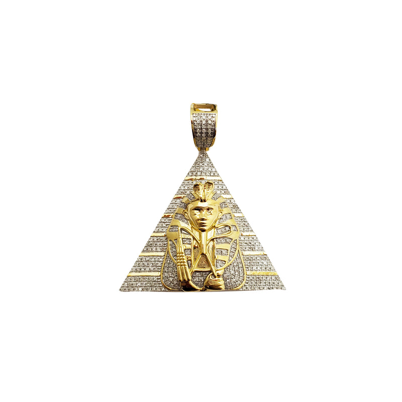 Diamond Pyramid Pharaoh Pendant (10K)