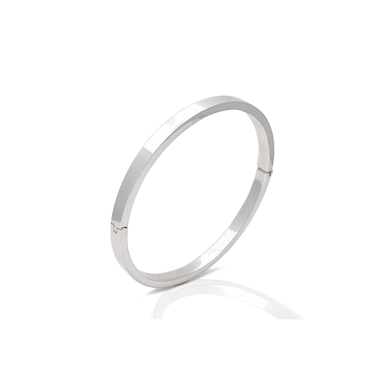 Flat-Beam Bangle Bracelet (Sterling Silver) – Popular J