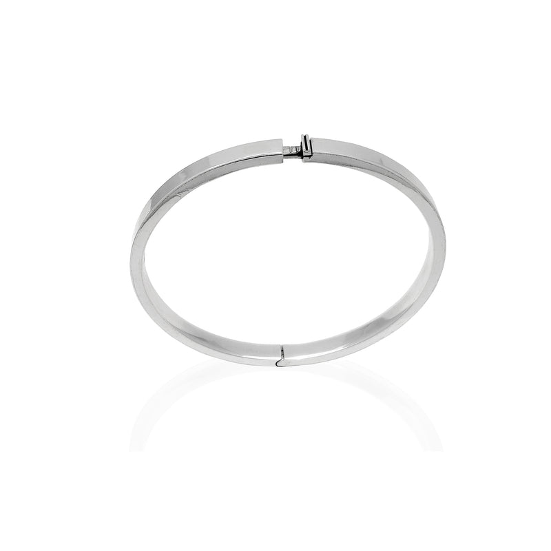 Flat-Beam Bangle Bracelet (Sterling Silver) – Popular J