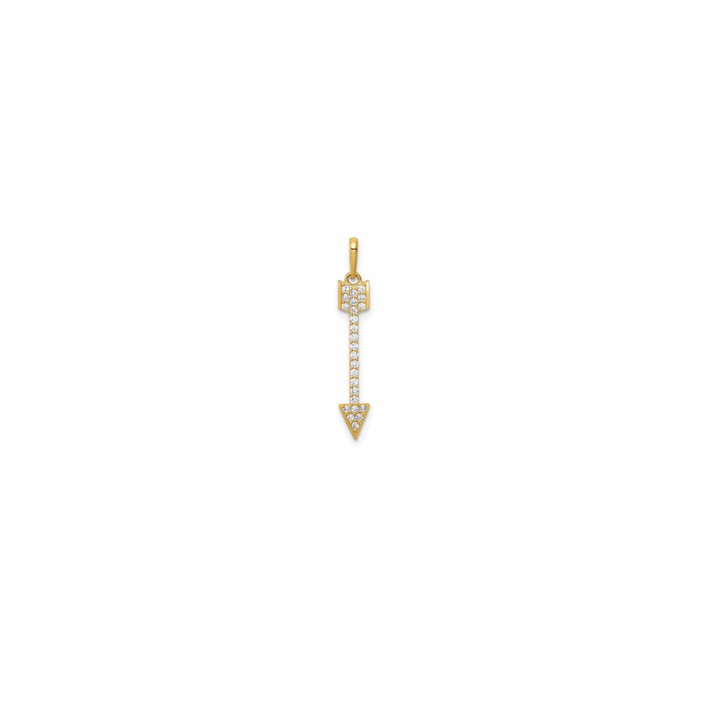 Pave Arrow Pendant (14K) Popular Jewelry New York
