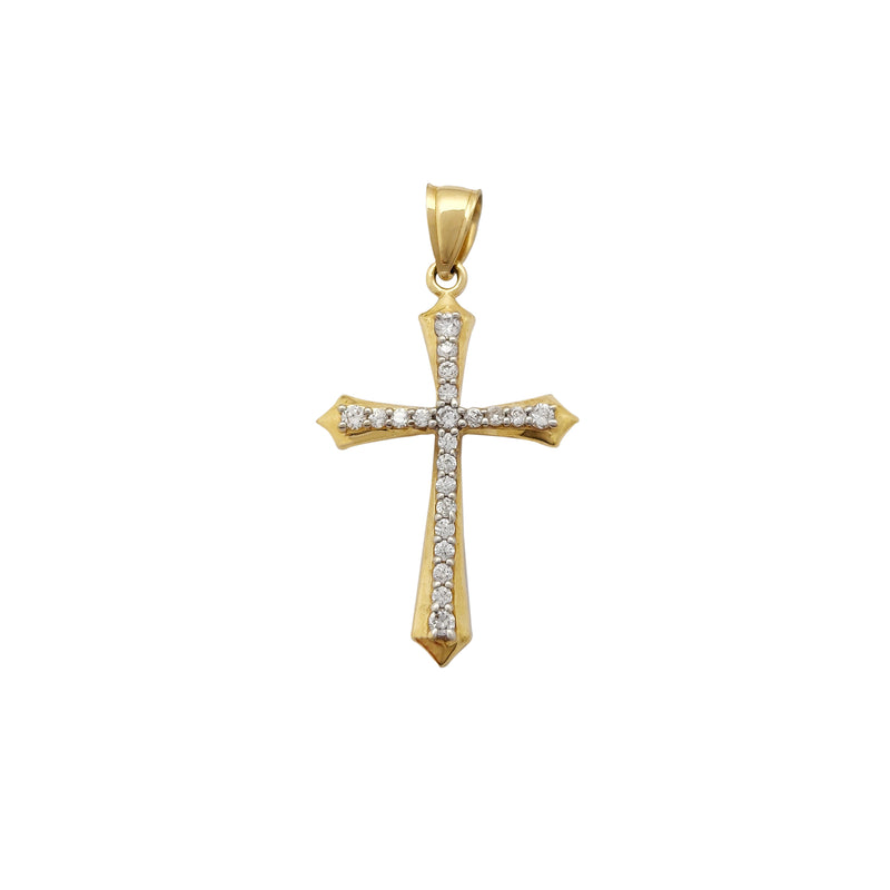 Pave CZ Cross Pendant (14K) Popular Jewelry New York