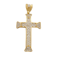 Pave Cross Pendant (14K) Popular Jewelry New York