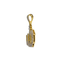 പേവ് ഡയമണ്ട് അല്ലാ പെൻഡൻ്റ് (10K) Popular Jewelry ന്യൂയോർക്ക്
