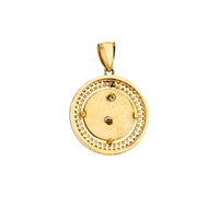Pave Dollar Sign Medallion Pendant (14K) Popular Jewelry New York