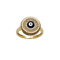 Pave Evil Eye Round Cocktail Ring (14K)  Popular Jewelry New York