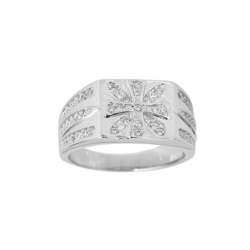 Pave North-Star Men's Ring (Silver) Popular Jewelry New York