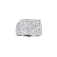Pave Star Square Men's Ring (Silver) Popular Jewelry New York
