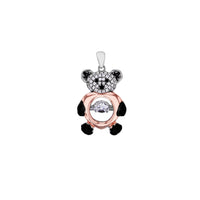 Pave Teddy Bear Pendant (Silver) Popular Jewelry New York