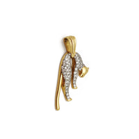Pave Hanging Panther CZ (14K) Popular Jewelry New York
