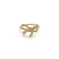 Pave Ribbon Ring (14K) Popular Jewelry New York