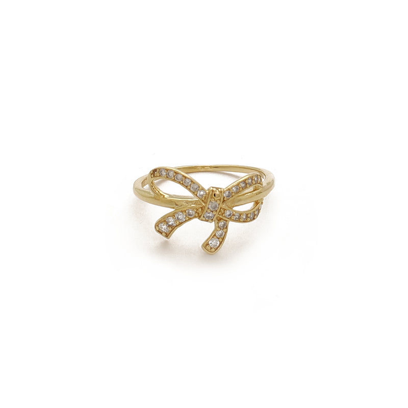 Pave Ribbon Ring (14K) Popular Jewelry New York