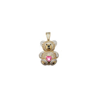 Iced-Out Teddy Bear Pendant (14K)