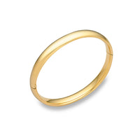 Plain Bangle Bracelet (14K).