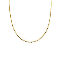 Plain Beads Necklace (14K)