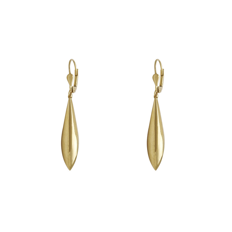 Plain Drop Earrings (14K) Popular Jewelry New York