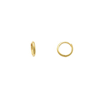 Hoa tai Huggie trơn vàng vàng (14K) Popular Jewelry Newyork