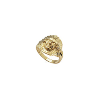 Plain Indian Head CZ Ring (14K)
