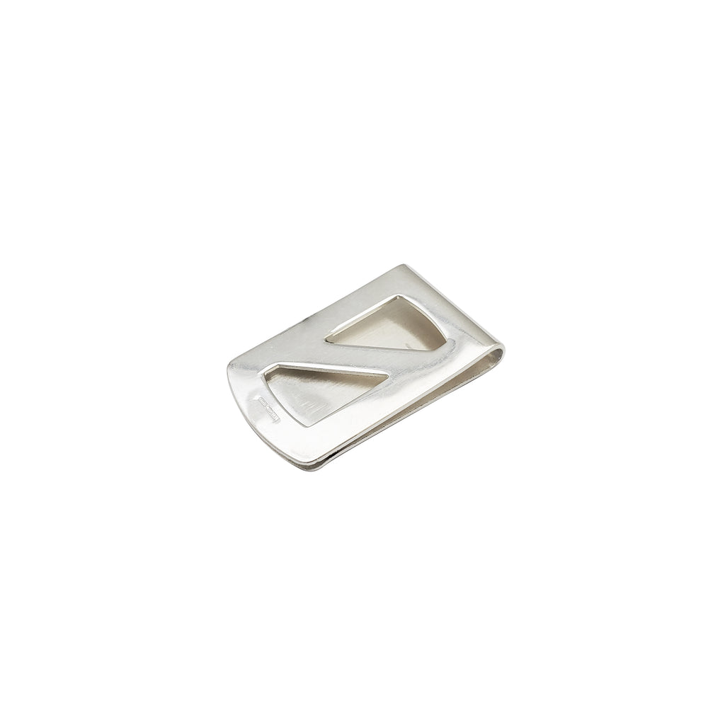 Oblique Frame Money Clip (Silver)