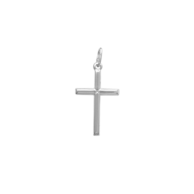 Plain Tube Cross Pendant (Silver) Popular Jewelry New York